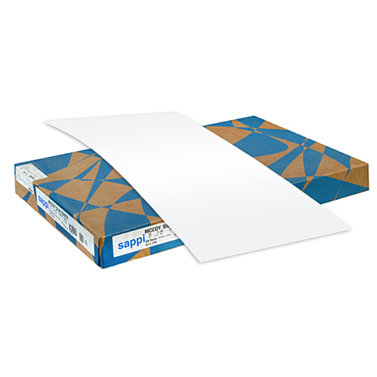 Sappi® McCoy White Silk 130# Cover 26x40 in. 300 Sheets/CA - Sku: K3865 | 300 SHEETS PER CARTON